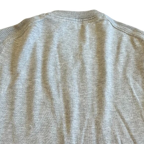 Ted Baker London Grey Pullover Sweater Stretch Ribbed Trim Crew Neck Size Large - Picture 8 of 12